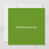 Ein festliches St. Patrick’s Day Design Karte (Rückseite)