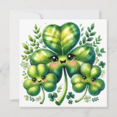 Ein festliches St. Patrick’s Day Design Karte (Vorderseite)