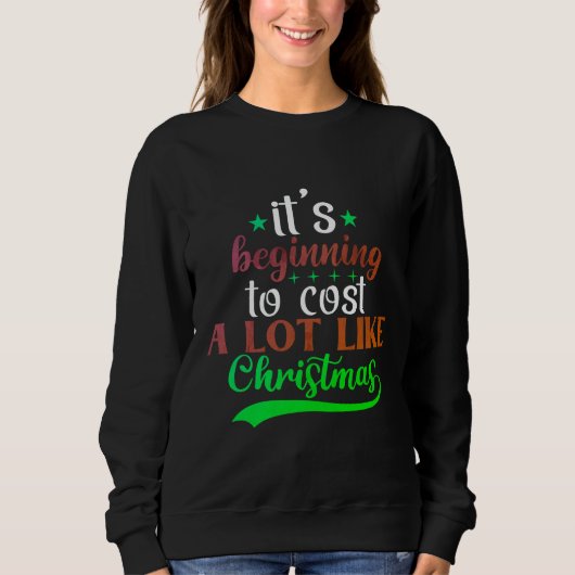 Ein festliches und humorvolles Weihnachts-T - Shir Sweatshirt (Vorderseite)
