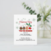 Ein festliches Weihnachtsfest: Kommen Sie zu uns!" Einladung (Stehend Vorderseite)