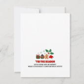 Ein festliches Weihnachtsfest: Kommen Sie zu uns!" Einladung (Rückseite)