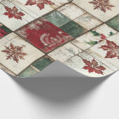 Ein festliches Weihnachtsgeschmack Geschenkpapier (Ecke)