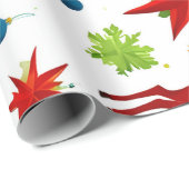 Ein festliches Weihnachtsmuster digitale Kunst Geschenkpapier (Rolleneckpunkt)