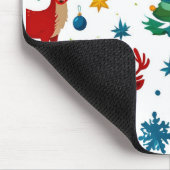 Ein festliches Weihnachtsmuster digitale Kunst Mousepad (Ecke)