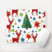 Ein festliches Weihnachtsmuster digitale Kunst Mousepad (Mit Mouse)