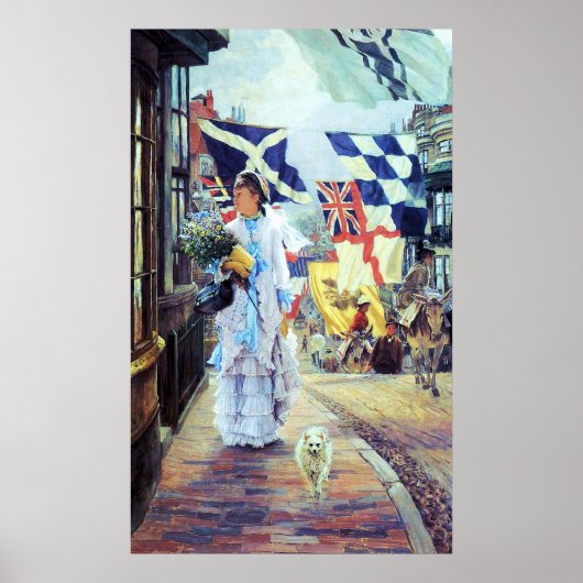 Ein Fete Day in Brighton ~ James Tissot ~ Fine Art Poster (Vorne)
