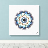 Ein Feuerring Leinwanddruck (Insitu (Holzboden))