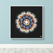 Ein Feuerring Leinwanddruck (Insitu (Holzboden))