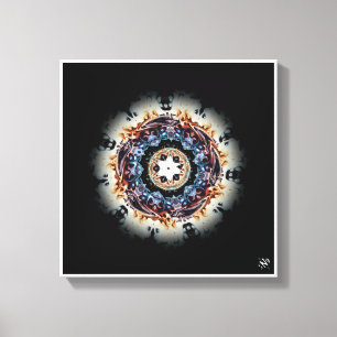 Ein Feuerring Leinwanddruck