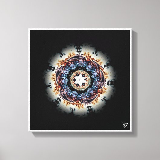 Ein Feuerring Leinwanddruck (Vorderseite)