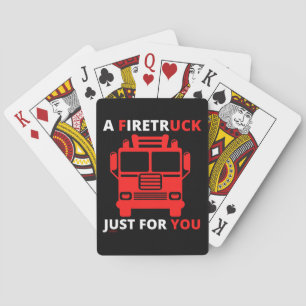 Ein Feuerwehrauto nur für dich lustiger Wortwitz   Spielkarten