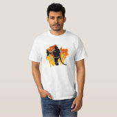 Ein Feuerwehrmann in den Flammen T-Shirt (Vorne ganz)