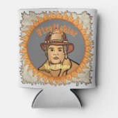Ein Feuerwehrmann kann sich abkühlen Dosenkühler (Vorderseite)