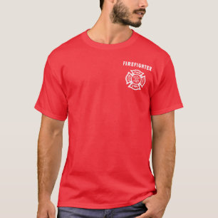 Ein Feuerwehrmann-Logo T-Shirt