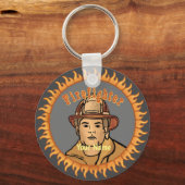Ein Feuerwehrmann Schlüsselanhänger (Vorderseite)
