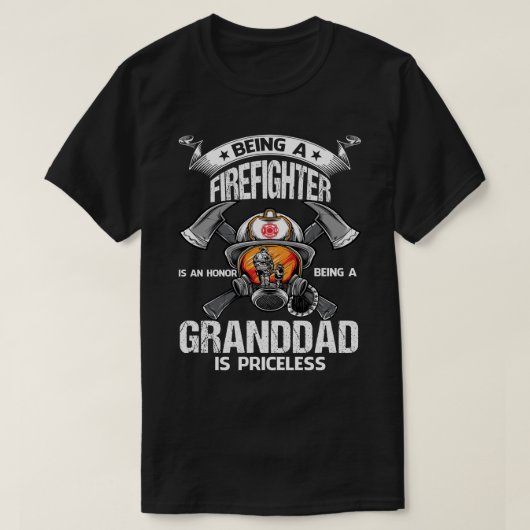 Ein Feuerwehrmann zu sein ist eine Ehre, ein GRAND T-Shirt (Design vorne)