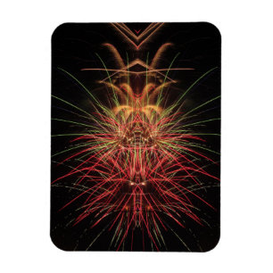 Ein Feuerwerk in der Nacht Magnet