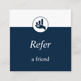 Ein Finanzplaner für einen Friedhof Quadratische Visitenkarte