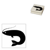 Ein Fisch auf einer Linie - Fischerei - Briefmarke Gummistempel (Stempel)