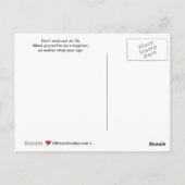 Ein Fisch außerhalb des Wassers_A_Postkarte Postkarte (Rückseite)