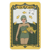 Ein Fisch außerhalb des Wassers_C_4x6 Kühlschrank  Magnet (Vertikal)