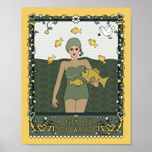 Ein Fisch außerhalb des Wassers_C_8x10-Poster Poster