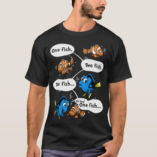 Ein Fisch, blauer Fisch T-Shirt (Vorderseite)