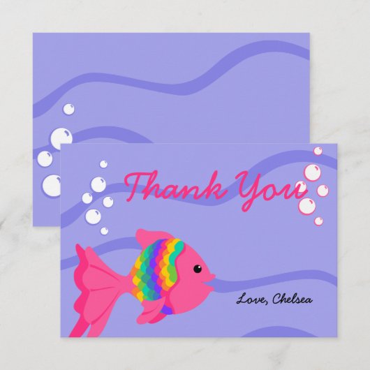 Ein Fisch Fantastisch! Dankeskarte (Vorne/Hinten)