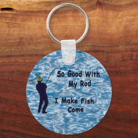 Ein Fisch hält an Schlüsselanhänger (Vorderseite)