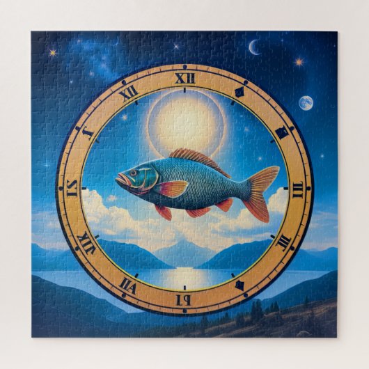 Ein Fisch in der Zeit Puzzle (Vertikal)
