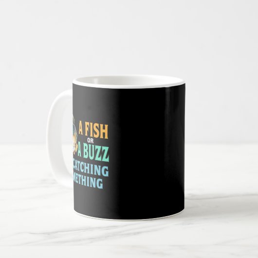 Ein Fisch oder ein Buzz, den ich fische Kaffeetasse (Vorderseite Links)