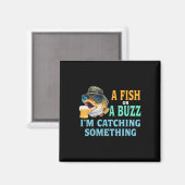 Ein Fisch oder ein Buzz, den ich fische Magnet (Vorderseite/Rückseite)