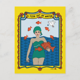 Ein Fisch ohne Wasser_B_ Postkarte
