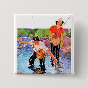 Ein Fisch von R.J. Cavaliere Button