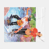 Ein Fisch von R.J. Cavaliere Fleecedecke (Vorderseite (Horizontal))