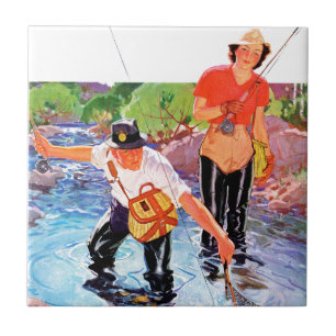 Ein Fisch von R.J. Cavaliere Fliese