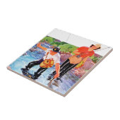 Ein Fisch von R.J. Cavaliere Fliese (Seite)