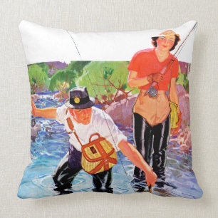 Ein Fisch von R.J. Cavaliere Kissen