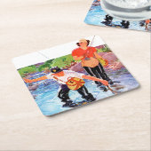 Ein Fisch von R.J. Cavaliere Rechteckiger Pappuntersetzer (angewinkelt)