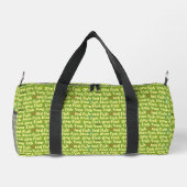 Ein Fisch Zwei Fisch Typografie Muster Duffle Bag (Rückseite)