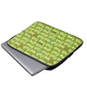 Ein Fisch Zwei Fisch Typografie Muster Laptopschutzhülle (Vorne Knopf)