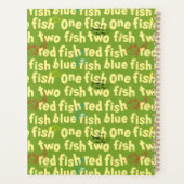 Ein Fisch Zwei Fisch Typografie Muster Planer (Rückseite)