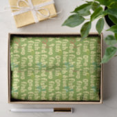 Ein Fisch Zwei Fisch Typografie Muster Seidenpapier (Geschenk)
