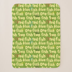 Ein Fisch Zwei Fisch Typografie-Muster Sherpadecke