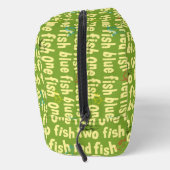 Ein Fisch Zwei Fisch Typografie Muster Waschbeutel (Rechts)