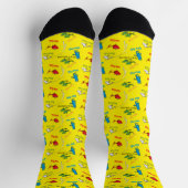 Ein Fisch Zwei Fische Gelbes Muster Socken (Oben)