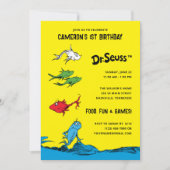 Ein Fisch zwei Fische - Kindergeburtstag Einladung (Vorderseite)