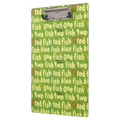 Ein Fisch Zwei Fische Typografie Muster Klemmbrett (Links)