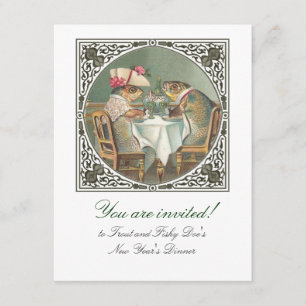 Ein fischartiges Datum kundengerecht Einladung