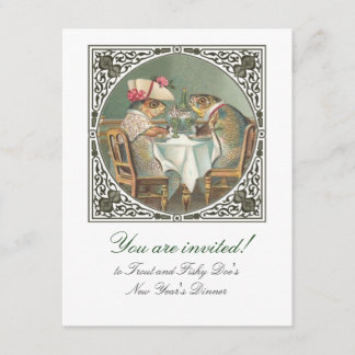 Ein fischartiges Datum kundengerecht Einladung